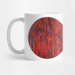 Firefly sea (blue on red) II/III (circle) Mug